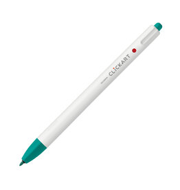 Zebra ClickArt Retractable Marker Pen, Blue Green (F)