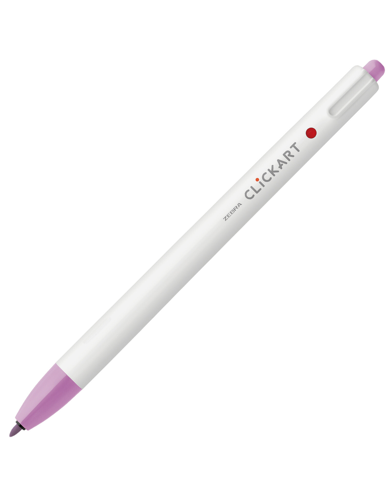 Zebra ClickArt Retractable Marker Pen, Lavender (F)