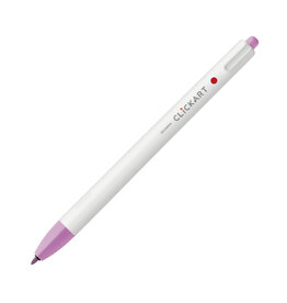 Zebra ClickArt Retractable Marker Pen, Lavender (F)