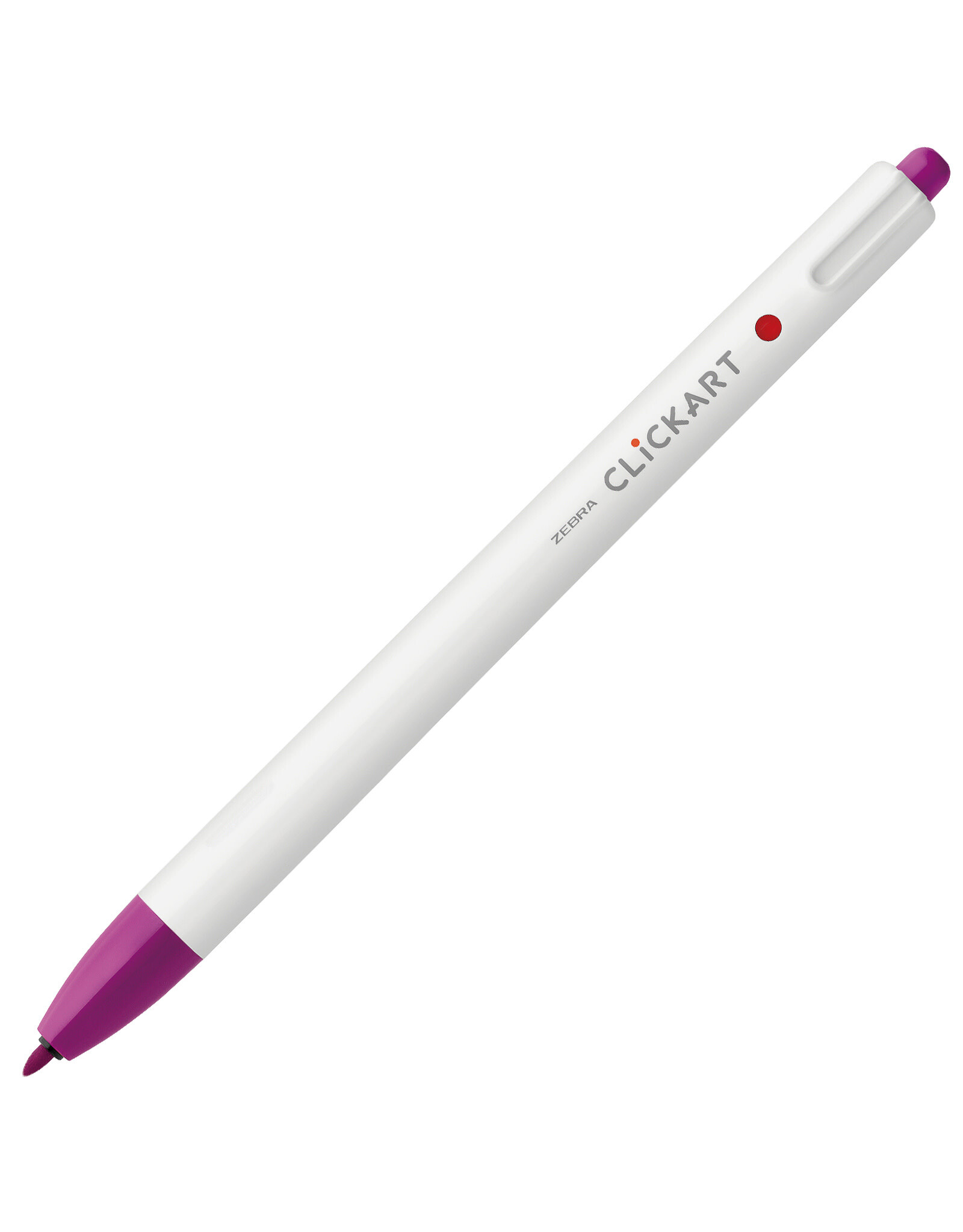 Zebra ClickArt Retractable Marker Pen, Magenta (F)