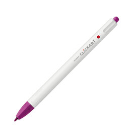 Zebra ClickArt Retractable Marker Pen, Magenta (F)