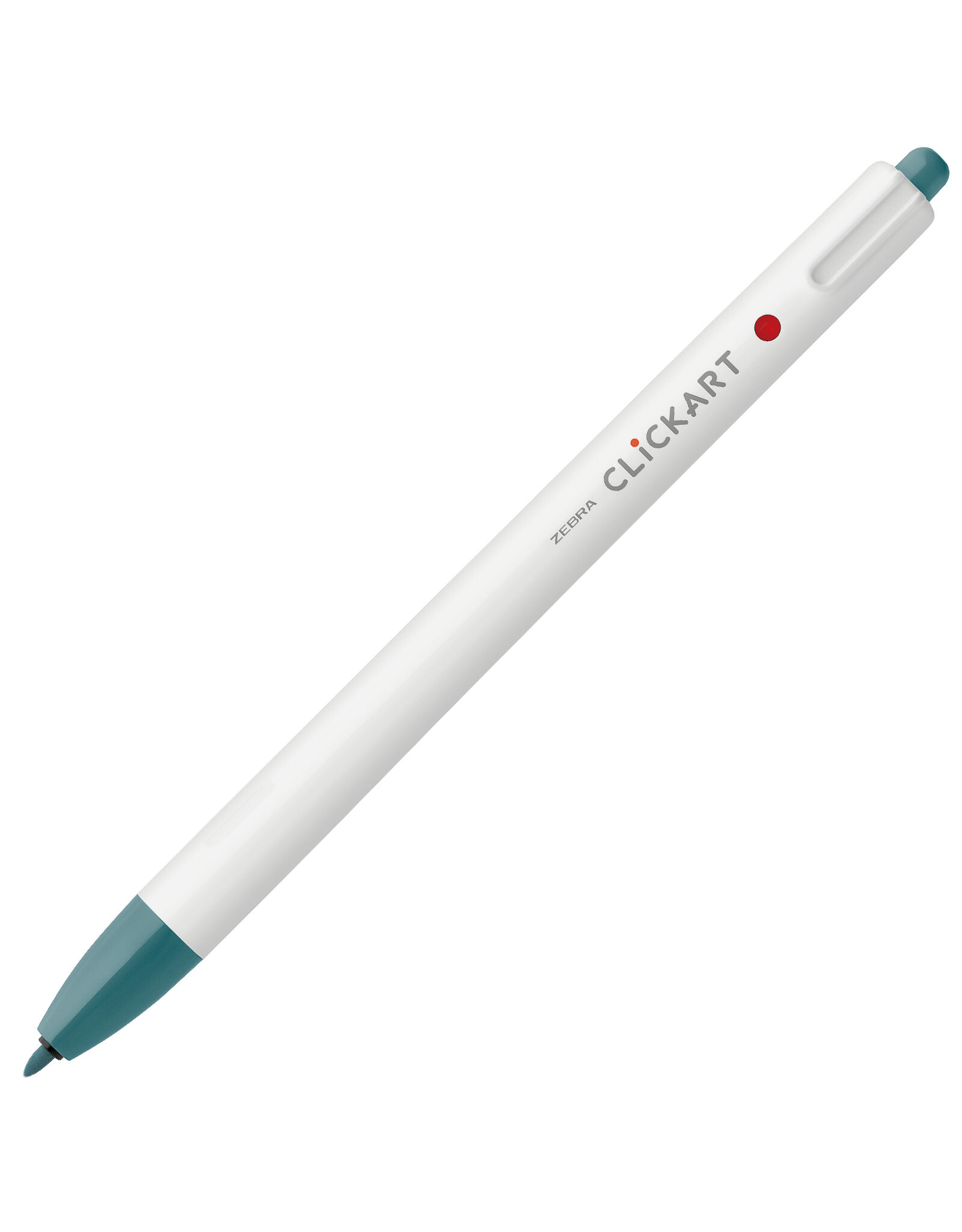 Zebra ClickArt Retractable Marker Pen, Turquoise Blue (F)