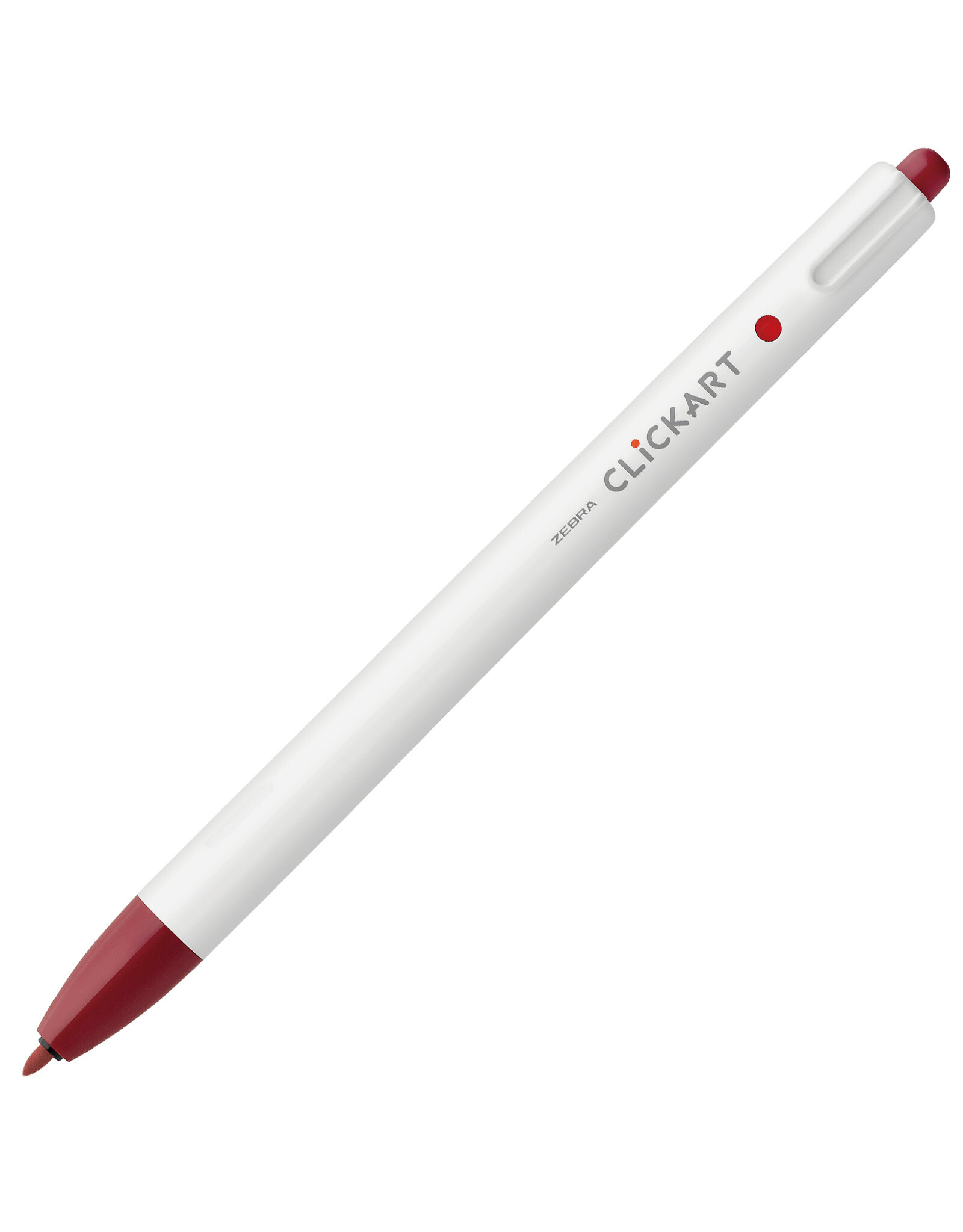Zebra ClickArt Retractable Marker Pen, Red Black (F)