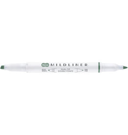 Zebra Mildliner Double Ended Highlighter, Moss Green Dozen