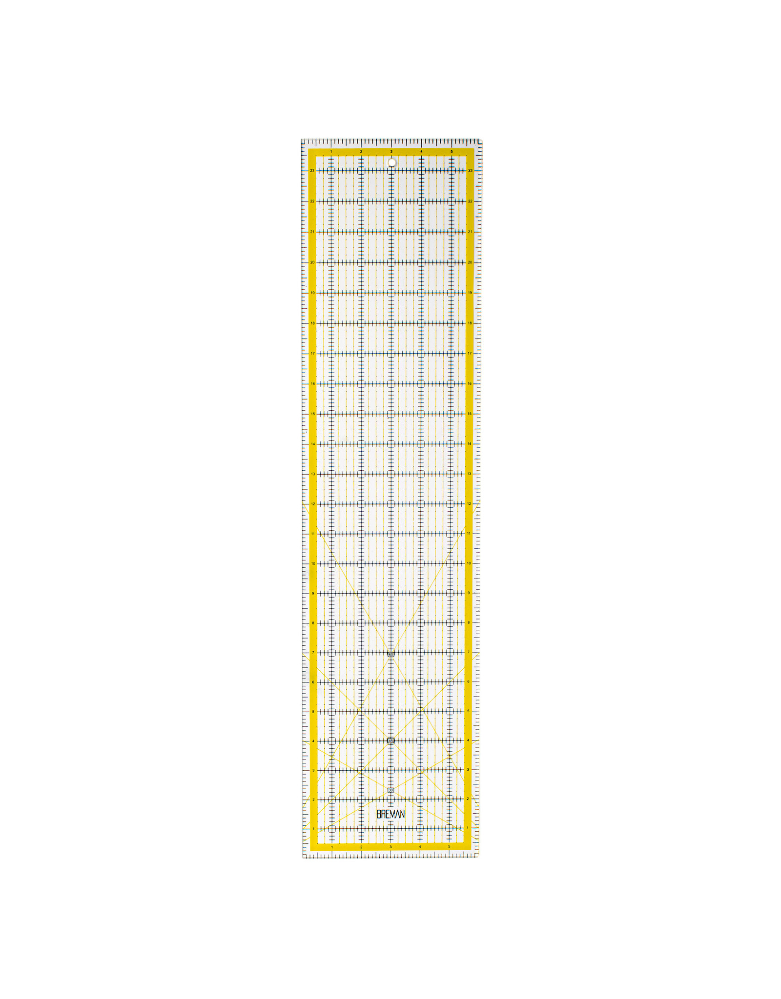 W.A. Portman Breman Precision 6x24" Quilting Rulers – Clear Acrylic Rulers for Quilting and Sewing for Left & Right-Handed Users
