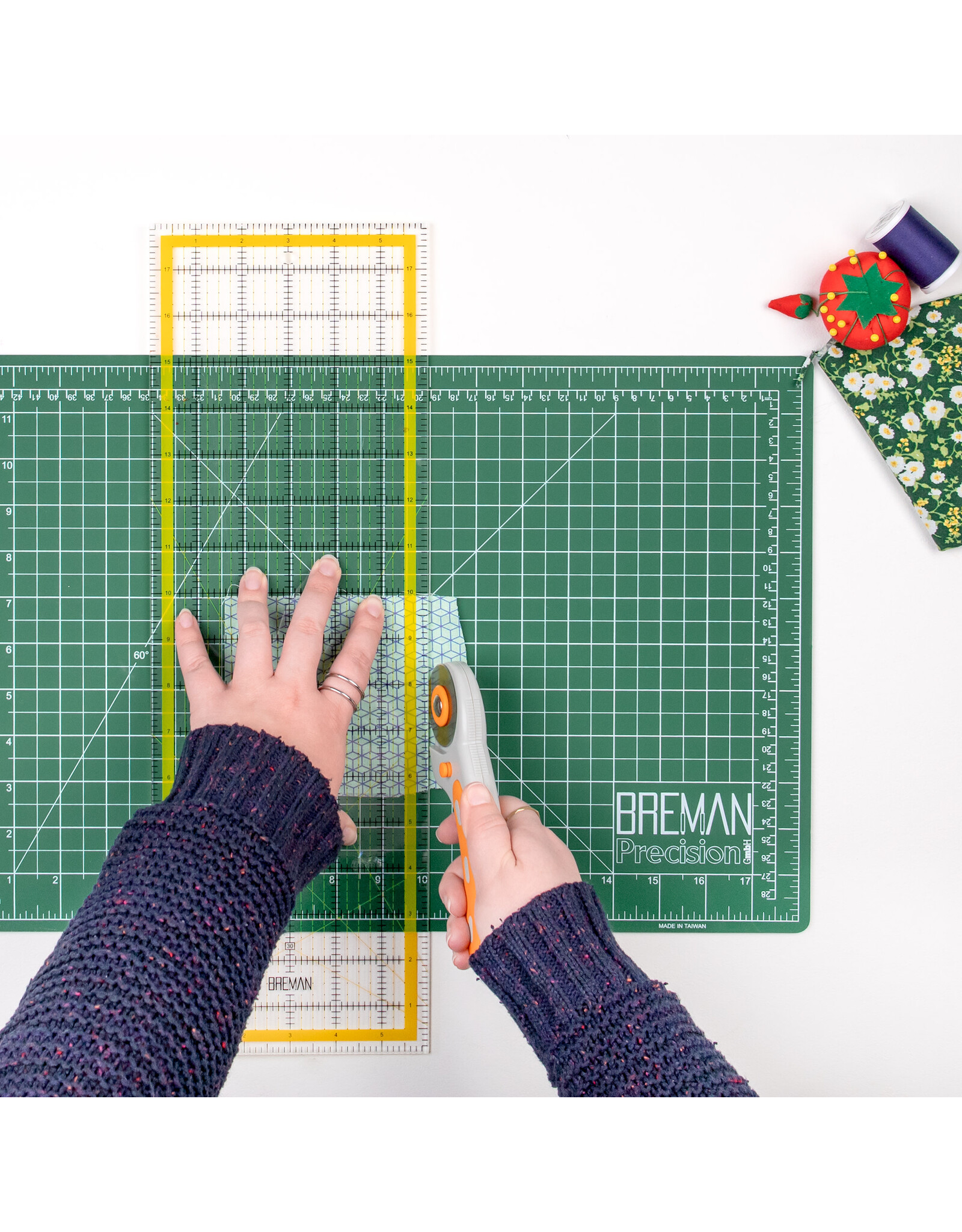 W.A. Portman Breman Precision 6x18" Quilting Rulers – Clear Acrylic Rulers for Quilting and Sewing for Left & Right-Handed Users