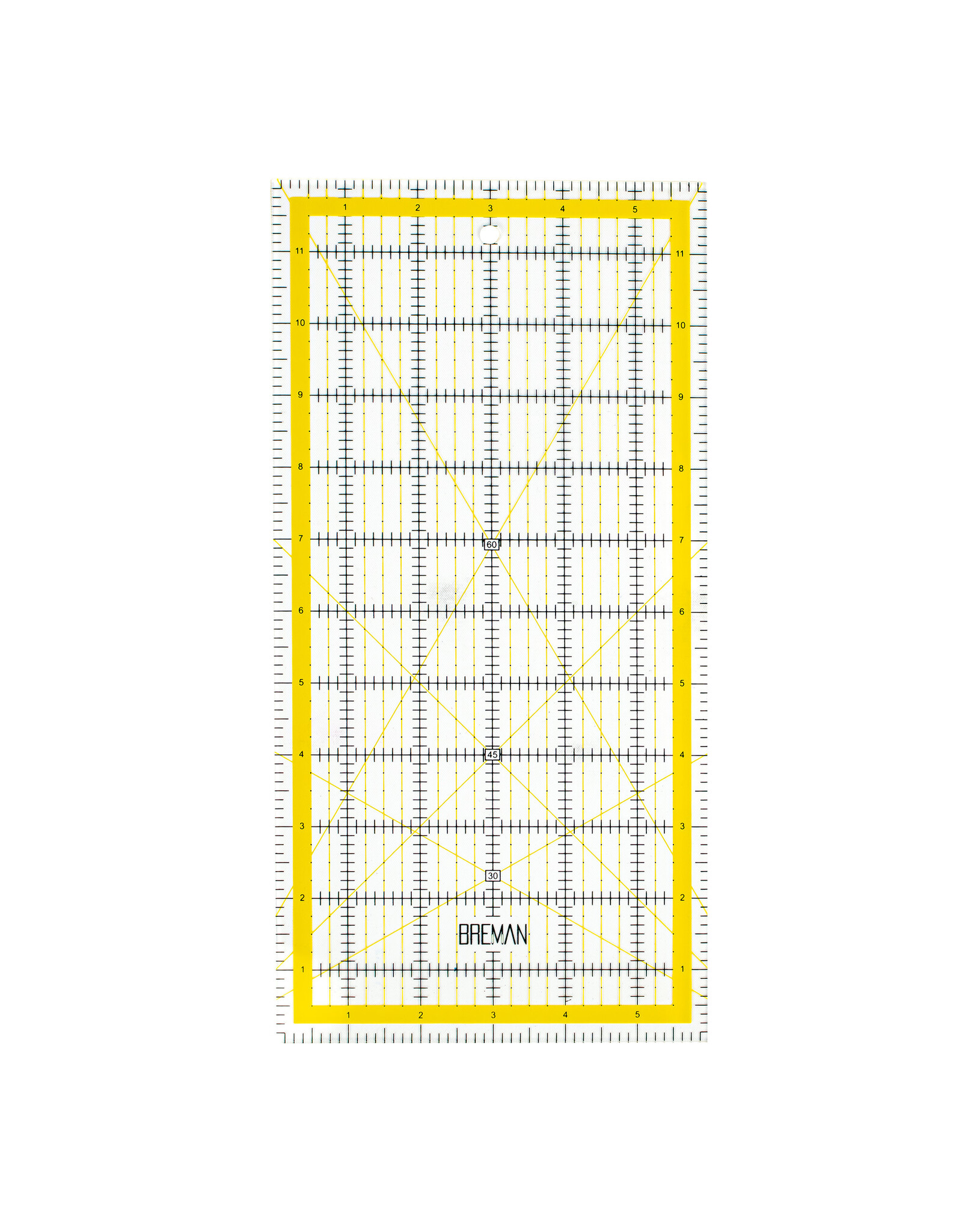 W.A. Portman Breman Precision 6x12" Quilting Rulers – Clear Acrylic Rulers for Quilting and Sewing for Left & Right-Handed Users