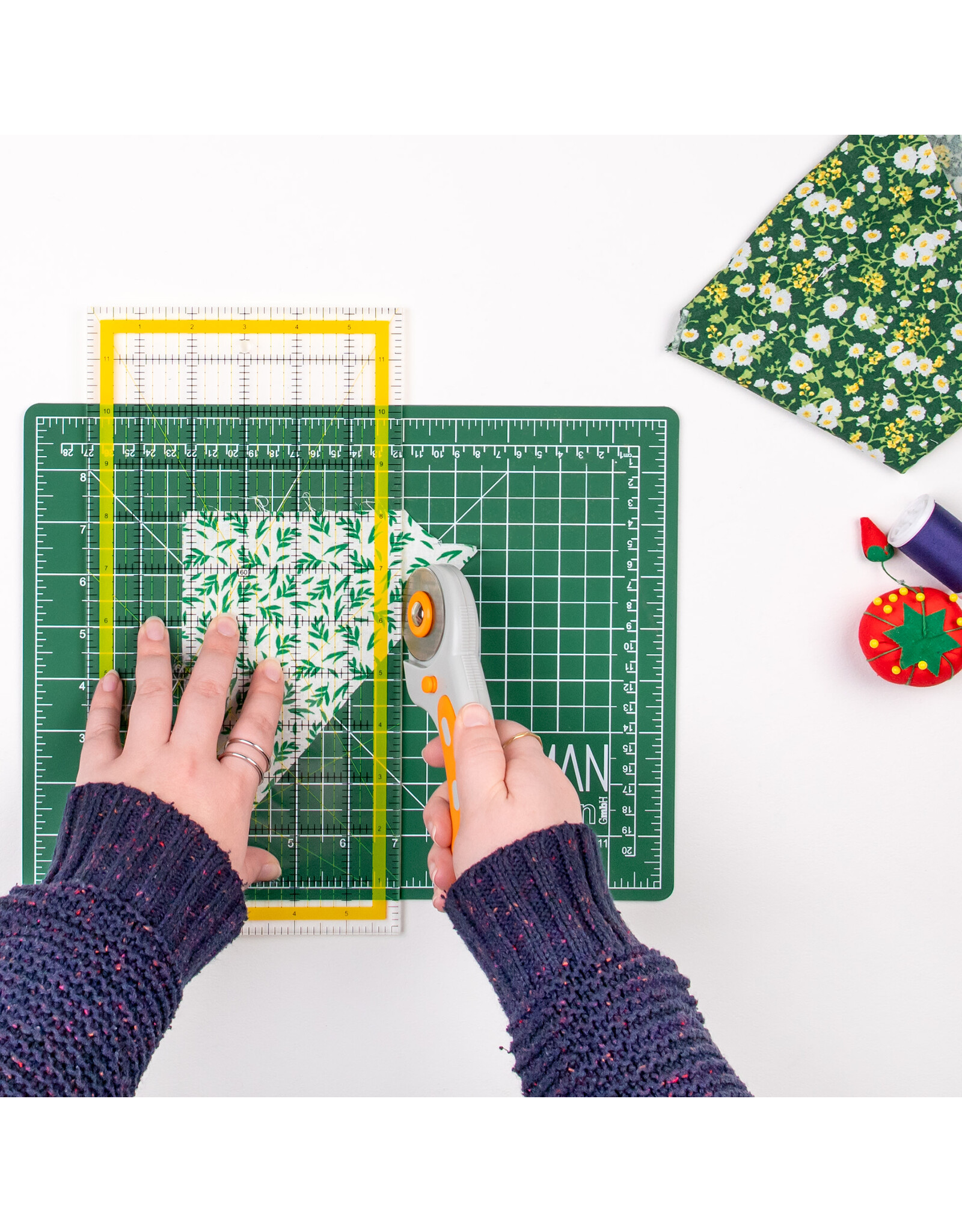 W.A. Portman Breman Precision 6x12" Quilting Rulers – Clear Acrylic Rulers for Quilting and Sewing for Left & Right-Handed Users