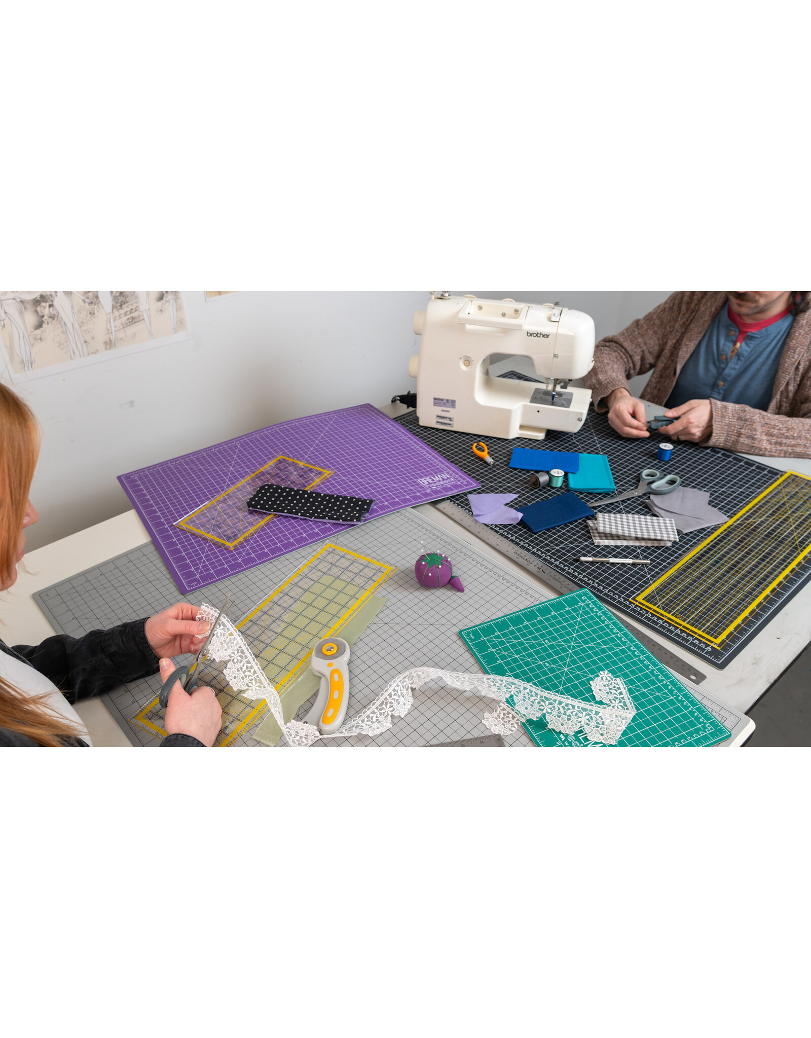 W.A. Portman WA Portman 3-Piece Fabric Scissors Set – 9.25" Dressmaker Shears, 7" Sewing Scissors for Fabric Cutting & 4.75" Thread Snipper