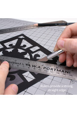 W.A. Portman WA Portman  3-Pack Metal Ruler Set - Metric Ruler Set - Metal Straight Edge W.A. Portman WA Portman  3-Pack Metal Ruler Set - Metric Ruler Set - Metal Straight Edge