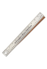 W.A. Portman WA Portman Metal Ruler 12 Inch Cork Back 1pk - Flexible & Non-Slip Stainless Steel Metal Ruler with Cork Backing W.A. Portman WA Portman Metal Ruler 12 Inch Cork Back 1pk - Flexible & Non-Slip Stainless Steel Metal Ruler with Cork Backing