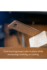 W.A. Portman WA Portman Metal Ruler 12 Inch Cork Back 2pk - Flexible & Non-Slip Stainless Steel Metal Ruler with Cork Backing W.A. Portman WA Portman Metal Ruler 12 Inch Cork Back 2pk - Flexible & Non-Slip Stainless Steel Metal Ruler with Cork Backing