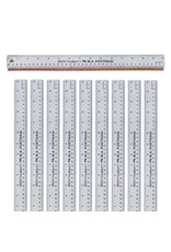 W.A. Portman WA Portman Metal Ruler 15 Inch Cork Back 10pk - Flexible & Non-Slip Stainless Steel Metal Ruler with Cork Backing W.A. Portman WA Portman Metal Ruler 15 Inch Cork Back 10pk - Flexible & Non-Slip Stainless Steel Metal Ruler with Cork Backing