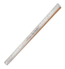 W.A. Portman WA Portman Metal Ruler 24 Inch Cork Back 1pk - Flexible & Non-Slip Stainless Steel Metal Ruler with Cork Backing