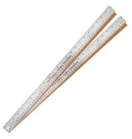 W.A. Portman WA Portman Metal Ruler 24 Inch Cork Back 2pk - Flexible & Non-Slip Stainless Steel Metal Ruler with Cork Backing