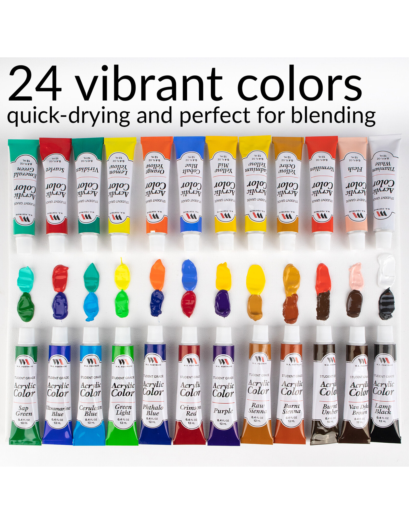 W.A. Portman WA Portman 44pc Acrylic Painting Kit