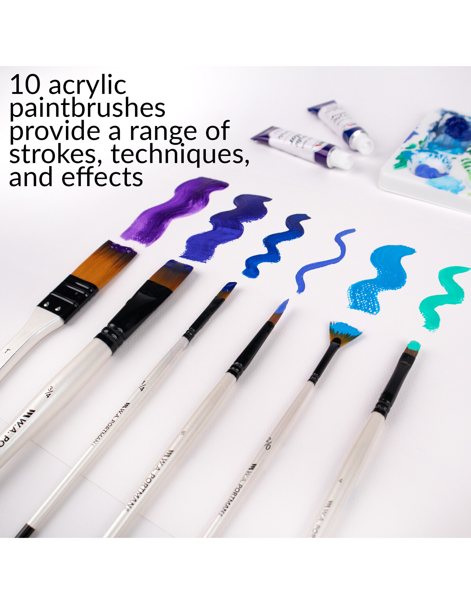 W.A. Portman WA Portman 44pc Acrylic Painting Kit