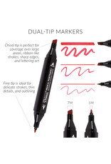 W.A. Portman WA Portman 60pc Prima Dual Tip Alcohol Markers Set – Chisel & Fine Point Alcohol Art Markers with White Gel Pen