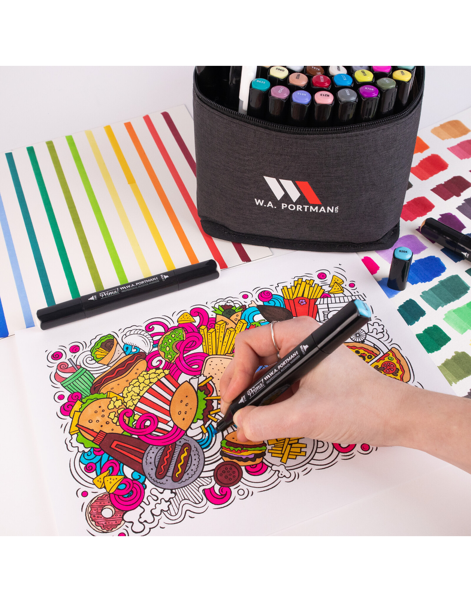 W.A. Portman WA Portman Prima! Professional Alcohol Markers 60 pc