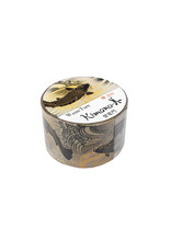 AITOH Aitoh Japanese Washi Tape, Black Koi