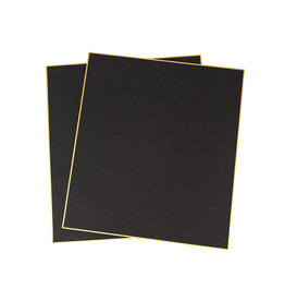 AITOH Aitoh Shikishi Board: Black Hosho, Pack of 2, 9.5" x 10.75"