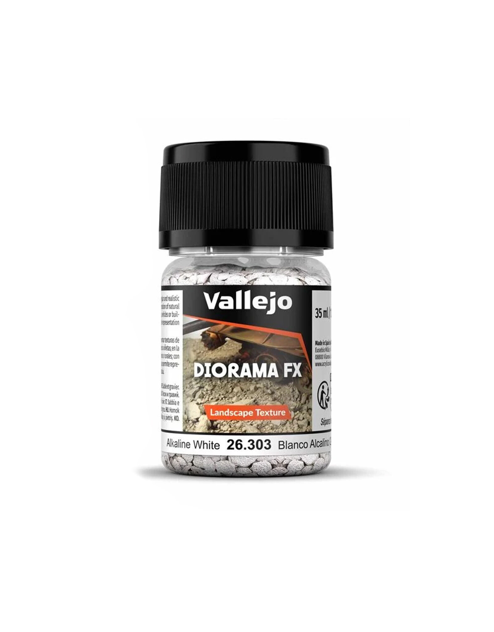Vallejo Diorama FX Landscape Texture Alkaline White 2-5 mm (35ml)