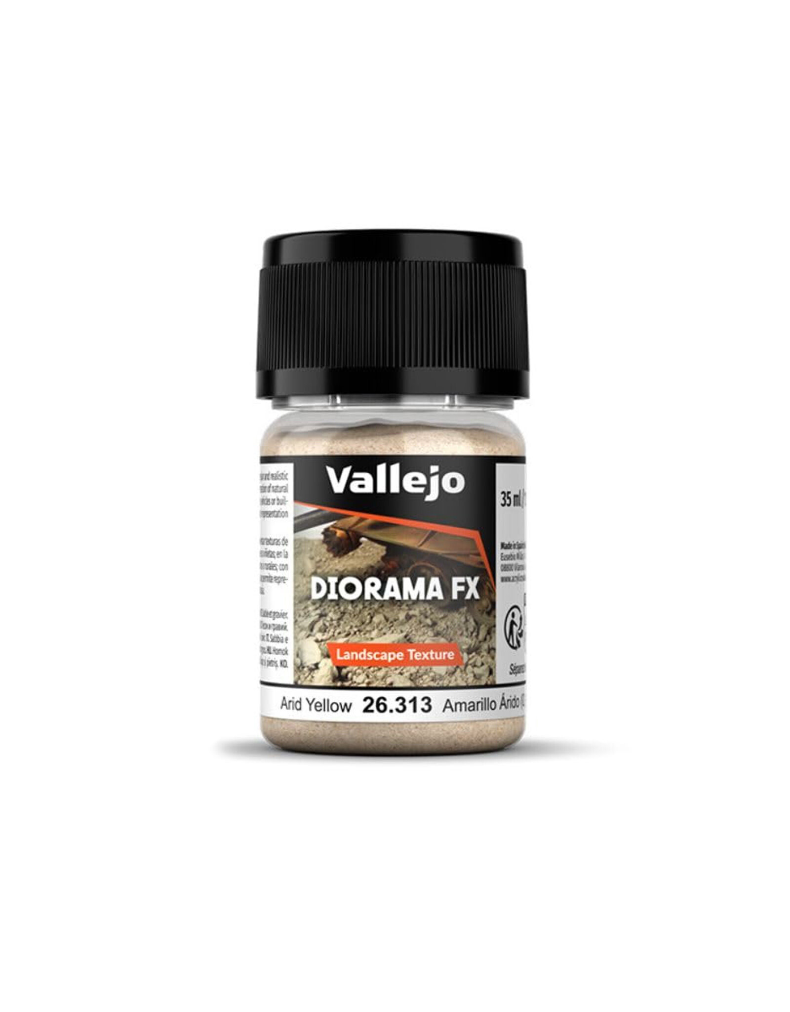 Vallejo Diorama FX Landscape Texture Arid Yellow 0.1-0.6 mm (35ml)