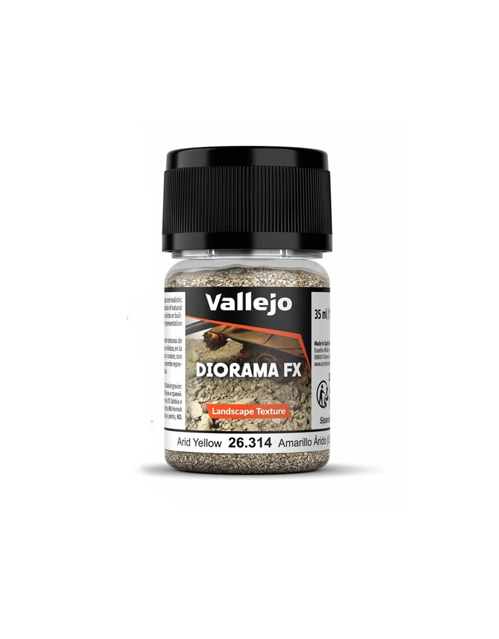 Vallejo Diorama FX Landscape Texture Arid Yellow 0.5-2 mm (35ml)
