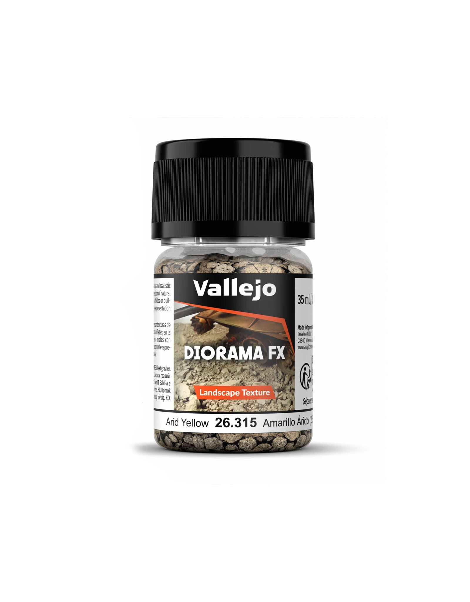Vallejo Diorama FX Landscape Texture Arid Yellow 2-5 mm (35ml)