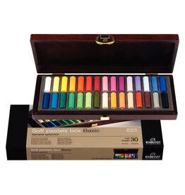 Royal Talens Rembrandt Soft Pastel Holiday Wooden Box Set - 30 Half Sticks