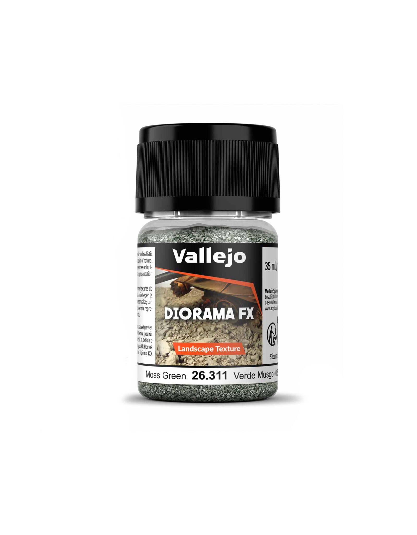 Vallejo Diorama FX Landscape Texture Moss Green 0.5-2 mm (35ml)