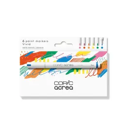 COPIC Copic Acrea Vivid 6 Piece Set COPIC Copic Acrea Vivid 6 Piece Set
