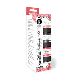 SPEEDBALL ART PRODUCTS Acrylic Calligraphy Metallic Ink 5pc Set