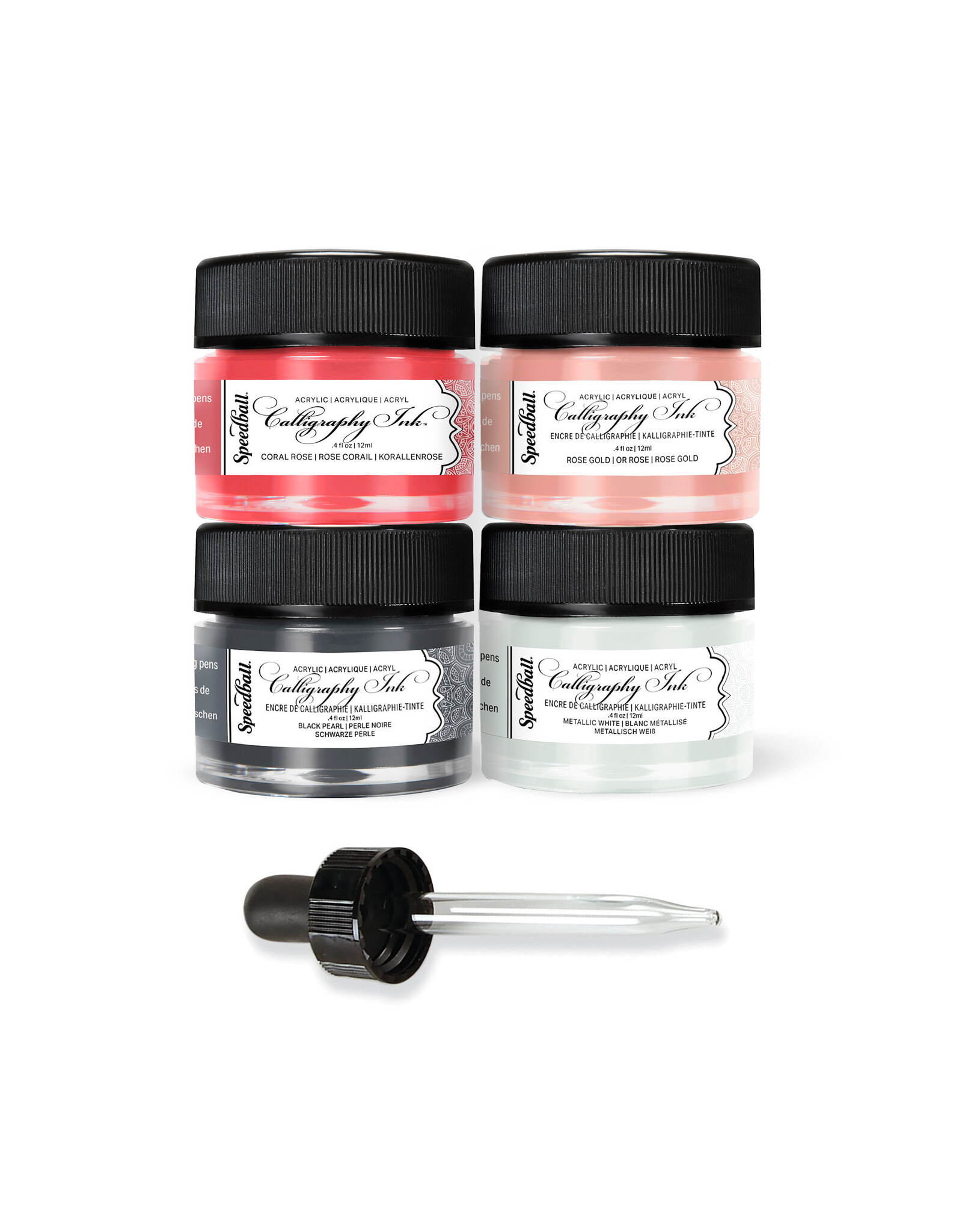 SPEEDBALL ART PRODUCTS Acrylic Calligraphy Metallic Ink 5pc Set