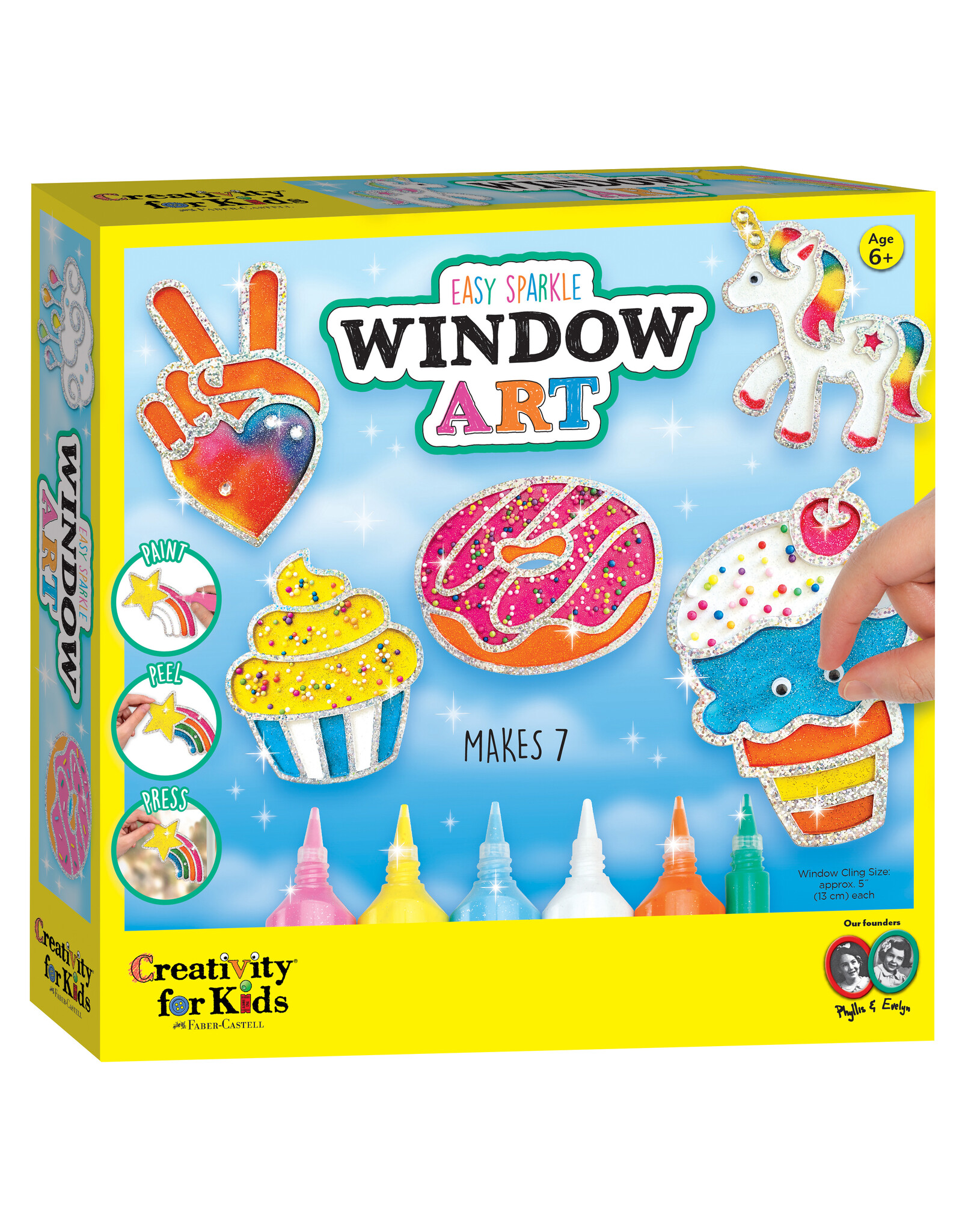 FABER-CASTELL Rainbow Sprinkles Easy Sparkle Window Art