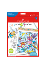 FABER-CASTELL Paint By Number Mermaid Pets Wall Art