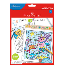 FABER-CASTELL Paint By Number Mermaid Pets Wall Art