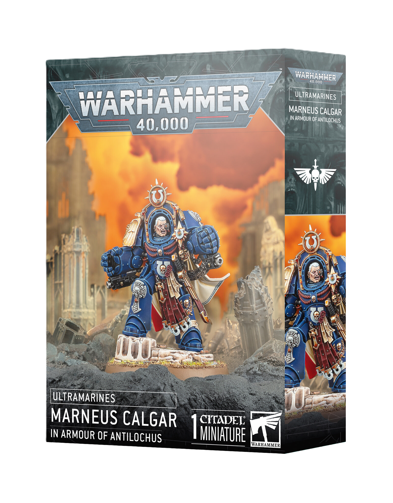 Games Workshop Ulramarines Marneus Calgar In Armour Of Antilochus PRE ORDER ARRIVES 11.08.2025
