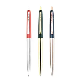Kikkerland Kikkerland Retro Pens Metal Set Of 3