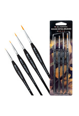 W.A. Portman WA Portman 4pc Detail Brushes #00, 0, 1, 2 - PRE-ORDER 12/1/2025