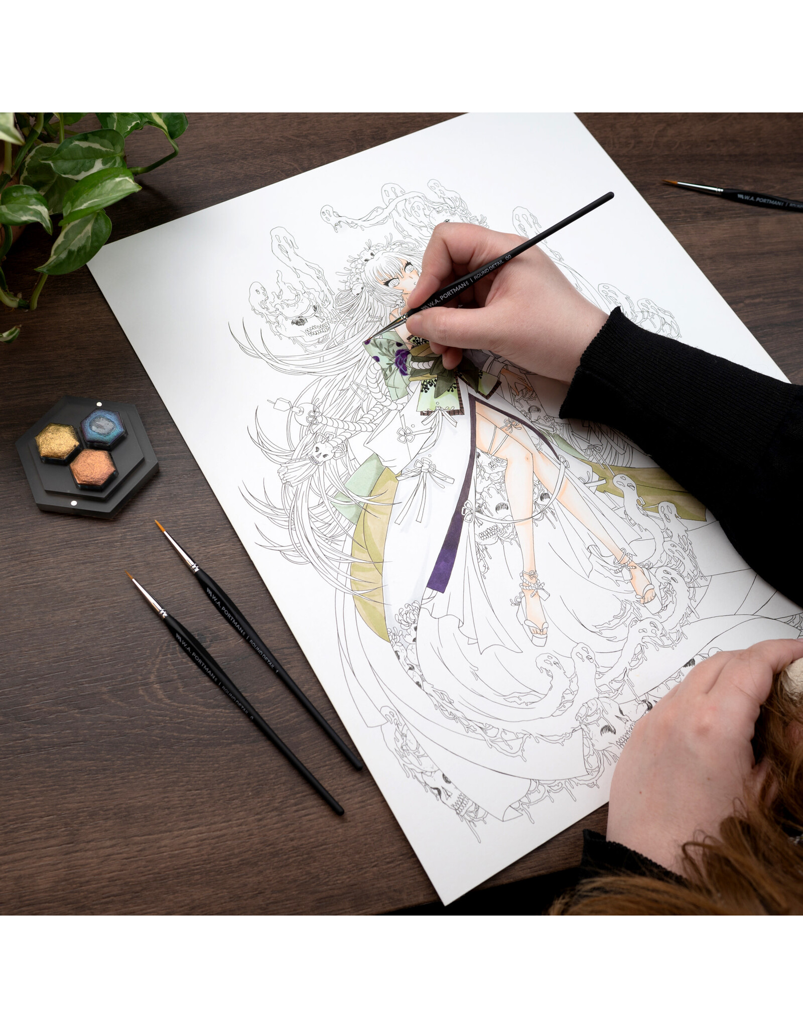 W.A. Portman WA Portman 4pc Detail Brushes #00, 0, 1, 2 - PRE-ORDER 12/1/2025