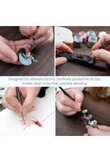 W.A. Portman WA Portman 4pc Detail Brushes #00, 0, 1, 2 - PRE-ORDER 12/1/2025