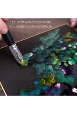 W.A. Portman WA Portman Blending Brush Set – 4pc Synthetic Acrylic Blending Brushes for Dry Brush Miniature Painting – Ideal for Pastels, Charcoal, Watercolor, Ink & Acrylics