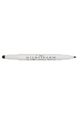 Zebra Mildliner Dual-Tip Dot Marker, Green