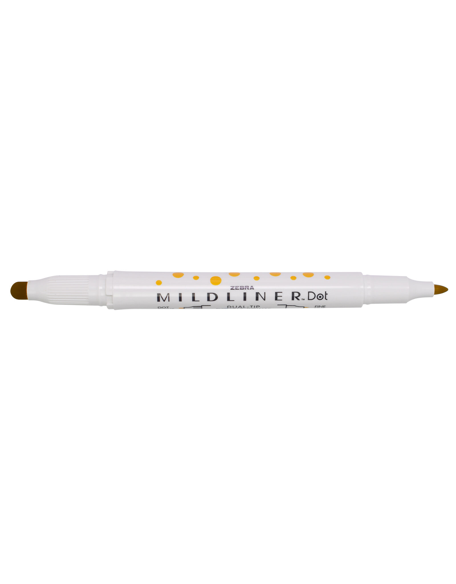 Zebra Mildliner Dual-Tip Dot Marker, Gold