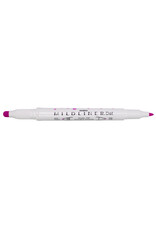 Zebra Mildliner Dual-Tip Dot Marker, Fuchsia