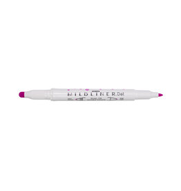 Zebra Mildliner Dual-Tip Dot Marker, Fuchsia