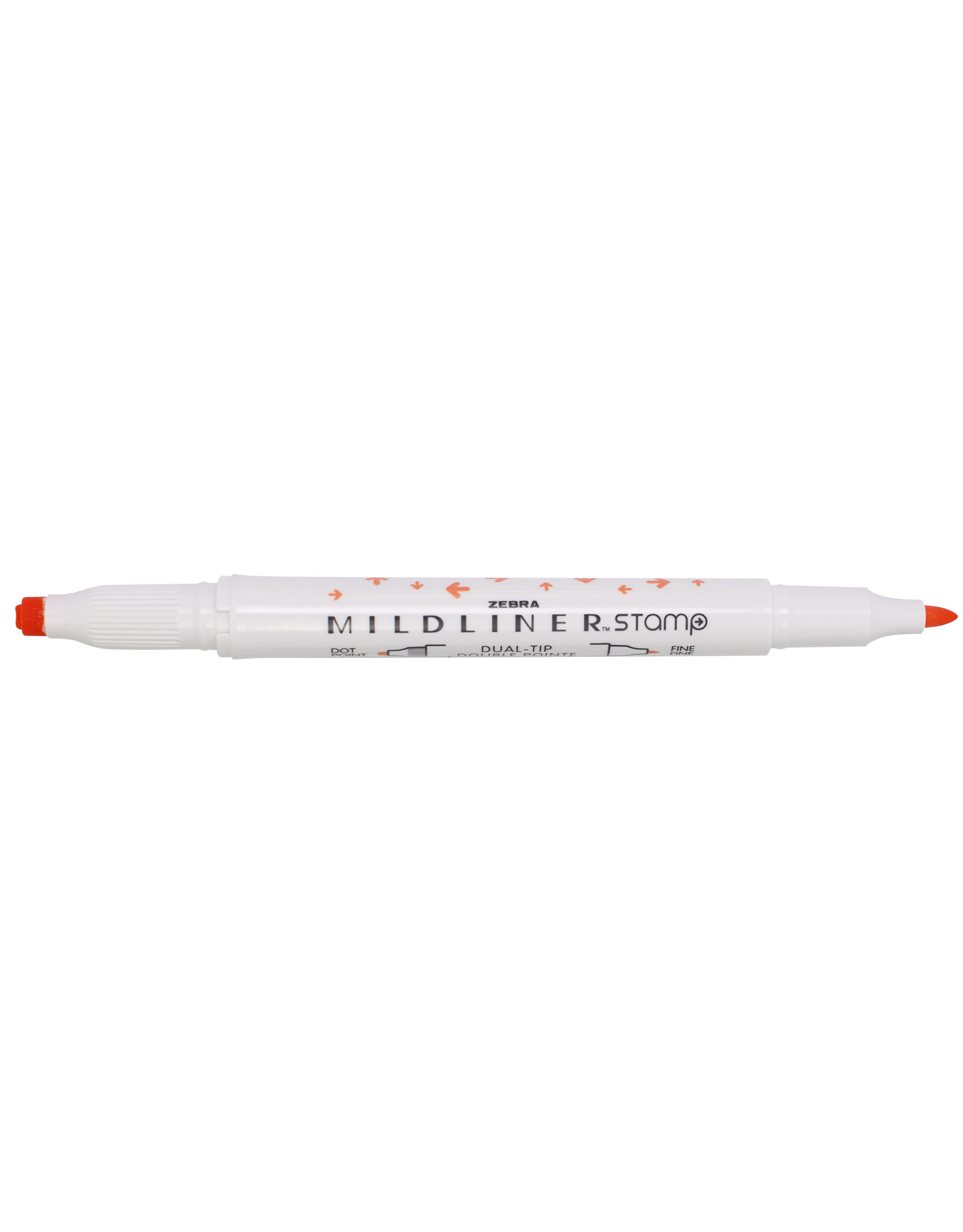 Zebra Mildliner Dual-Tip Stamp Marker, Arrow Apricot