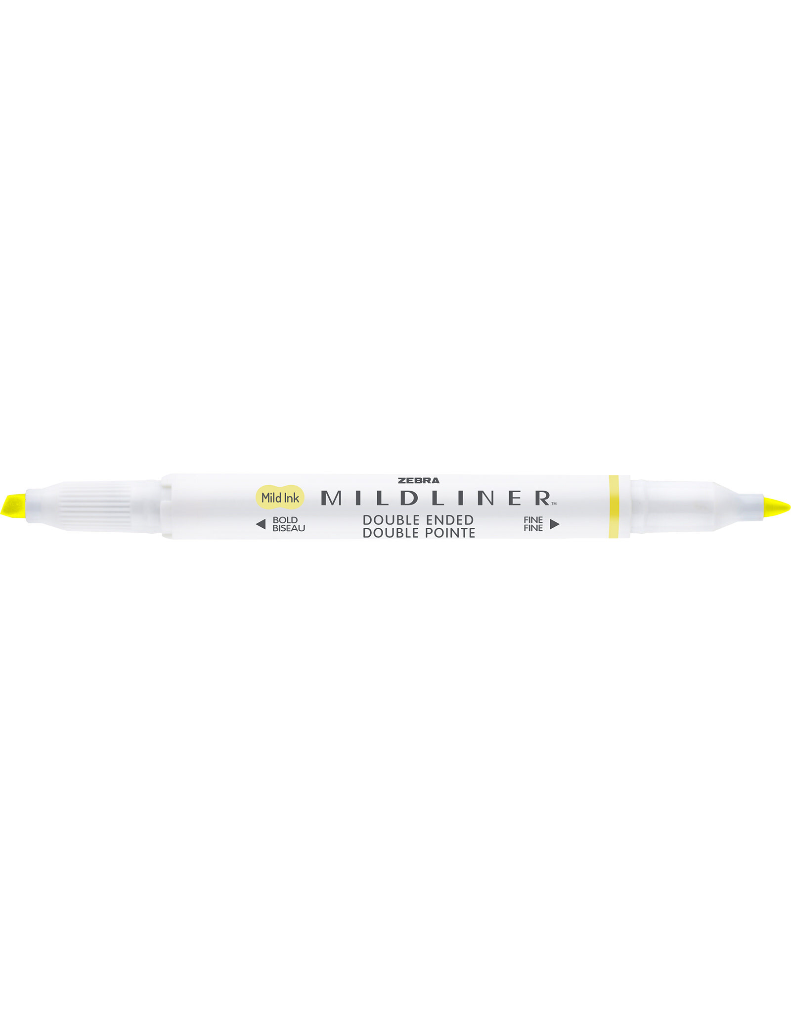 Zebra Mildliner Double Ended Highlighter, Sherbert Yellow