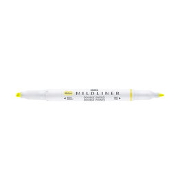 Zebra Mildliner Double Ended Highlighter, Sherbert Yellow
